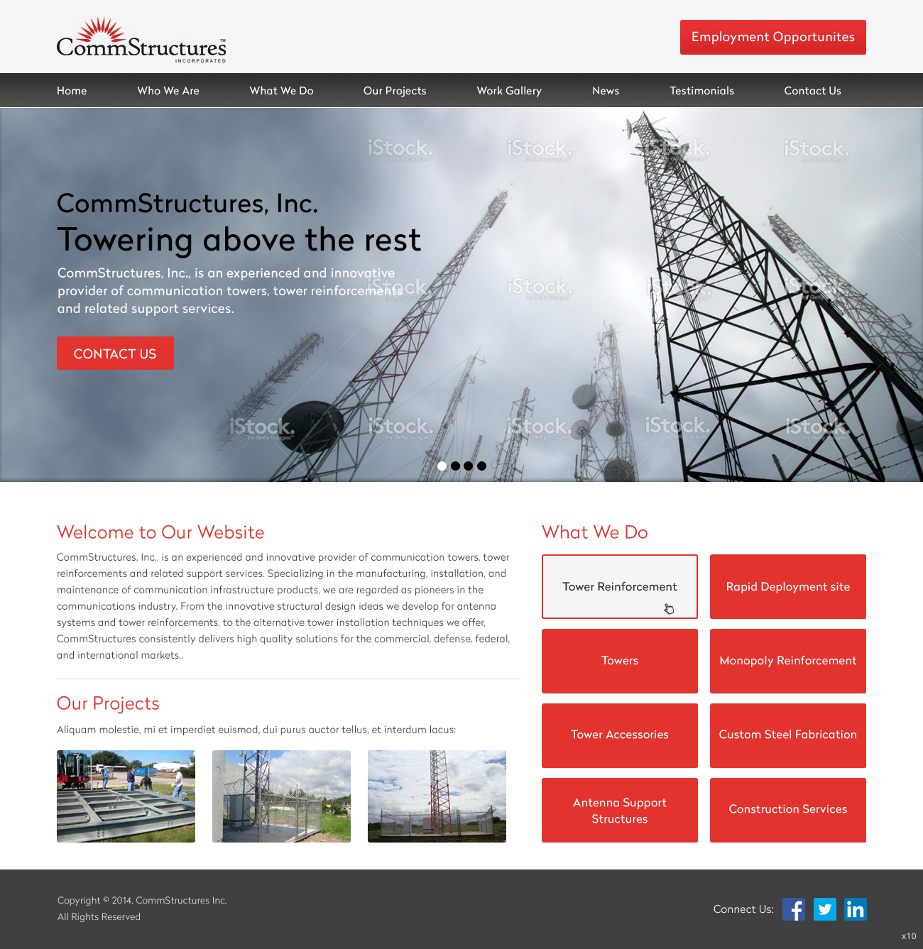 Web Design by pb for CommStructures | Design #3938657