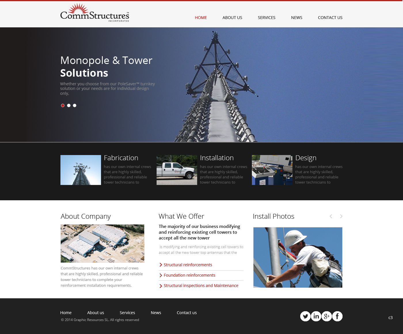 Web Design by pb for CommStructures | Design #3938660