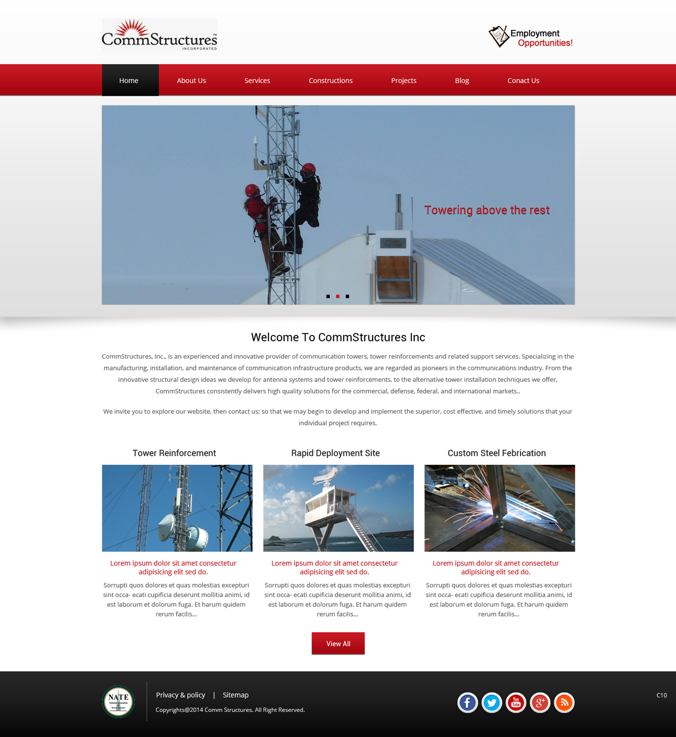 Web Design by pb for CommStructures | Design #3938662