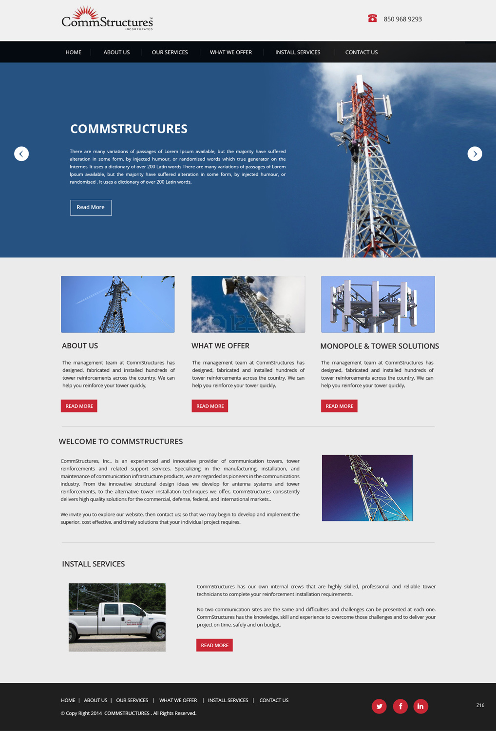Web-Design von pb für CommStructures | Design #3938663