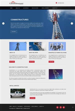 Web Design by pb for CommStructures | Design: #3938663