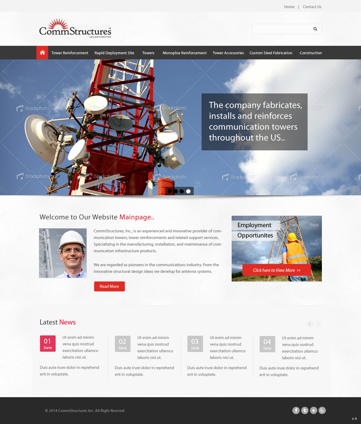 Web Design by pb for CommStructures | Design #3938665