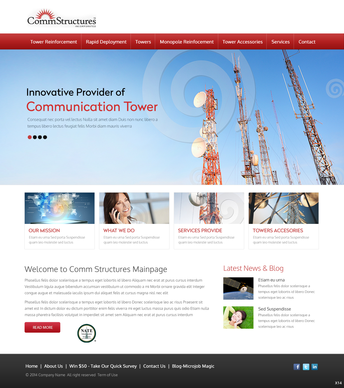 Web Design by pb for CommStructures | Design #3938667