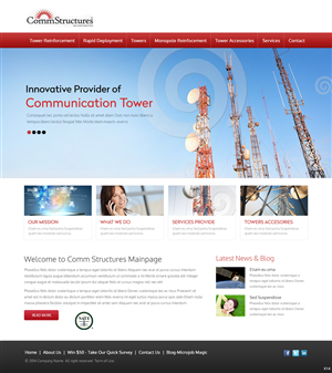 Web Design by pb for CommStructures | Design: #3938667