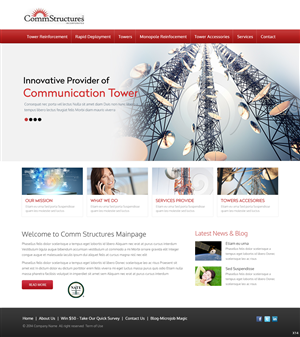 Web Design by pb for CommStructures | Design: #3938668