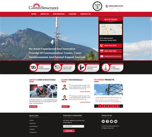 Web Design by Sbss for CommStructures | Design: #3971783