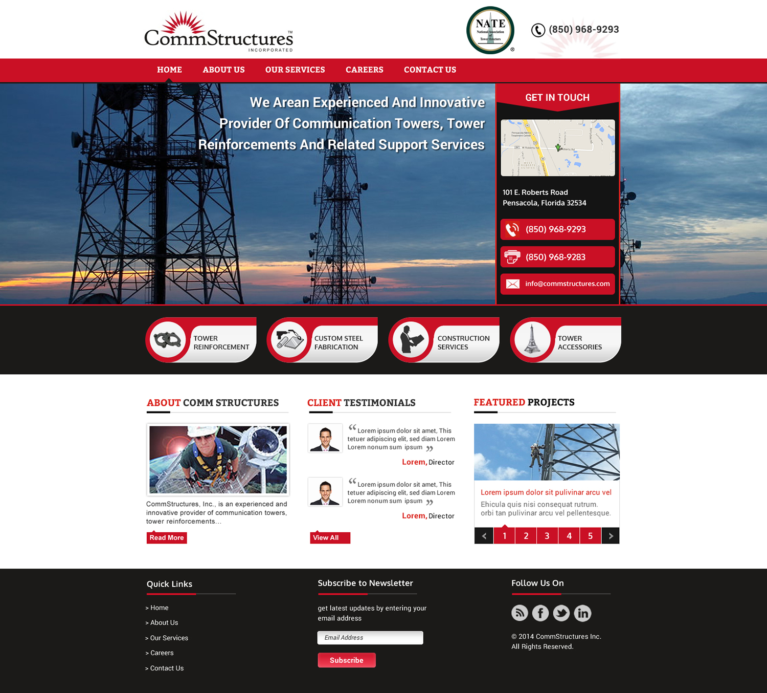 Web Design by Sbss for CommStructures | Design #3971784