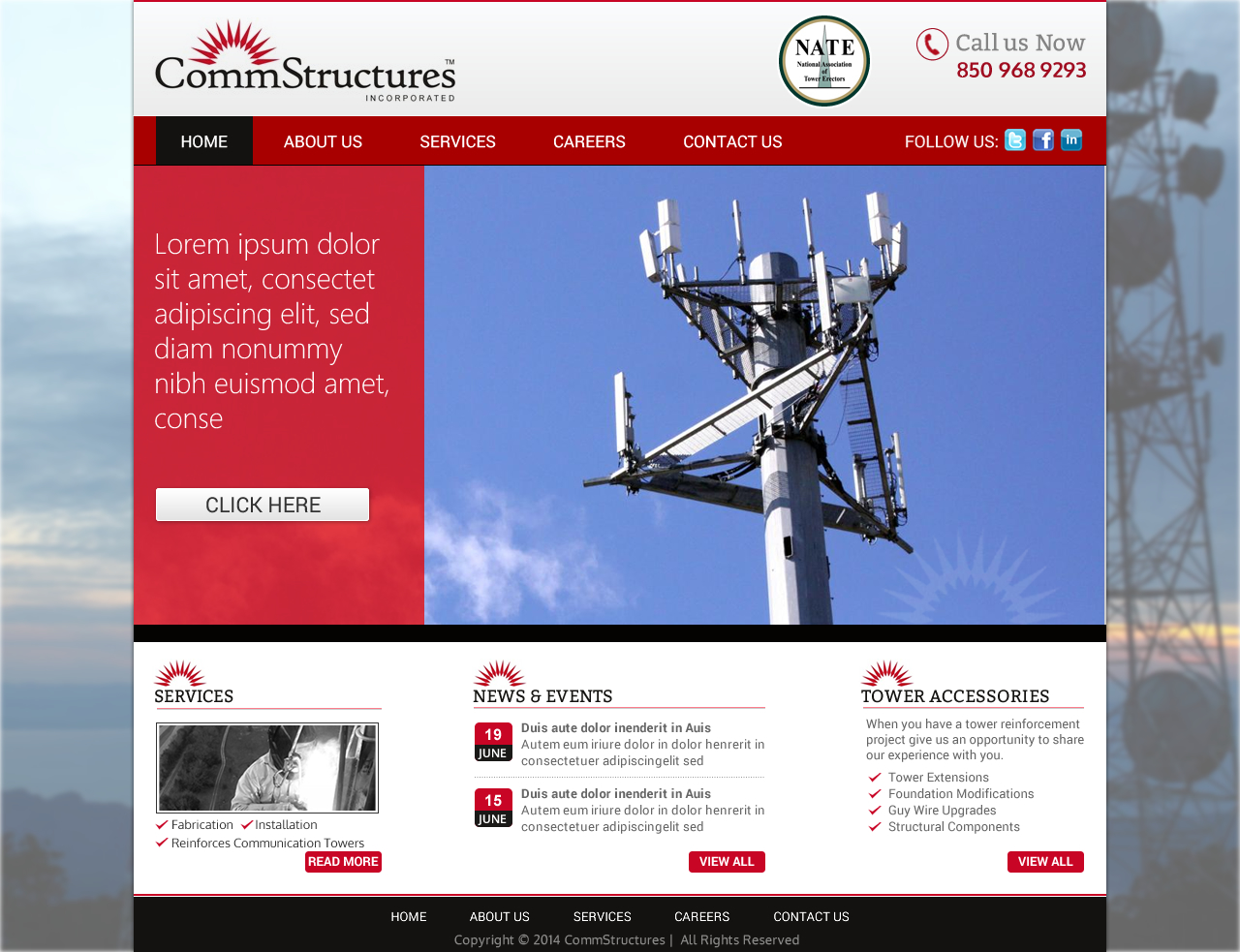Diseño Web por Sbss para CommStructures | Diseño #3971814