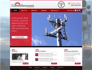 Web Design by Sbss for CommStructures | Design: #3971814