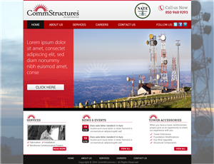 Web Design by Sbss for CommStructures | Design: #3971819