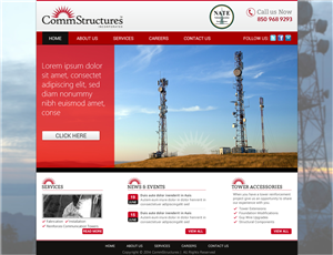 Web Design by Sbss for CommStructures | Design: #3971821