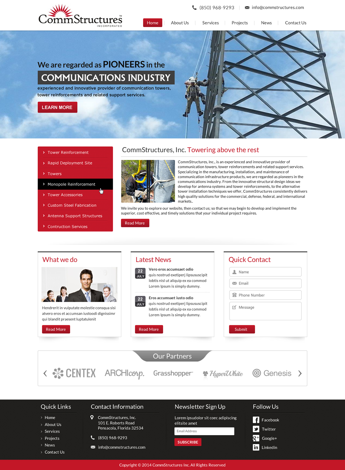Web Design by Sbss for CommStructures | Design #3972664