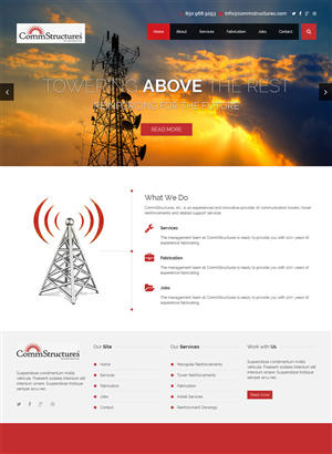 Web Design by Elegant Designs for CommStructures | Design: #3932204