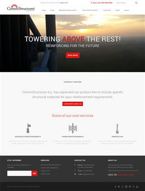 Web Design by Elegant Designs for CommStructures | Design: #3959441