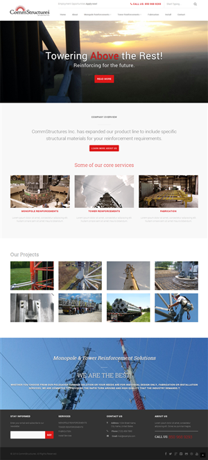 Web Design by Elegant Designs for CommStructures | Design: #3967549