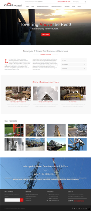 Web Design by Elegant Designs for CommStructures | Design: #3967582