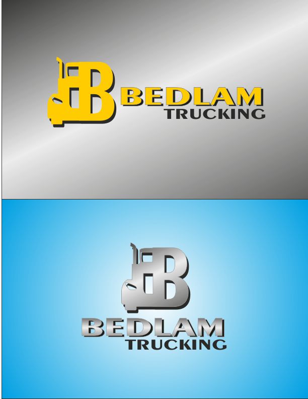 Logo Design by jos-organic for Bedlam Trucking | Design #3958182