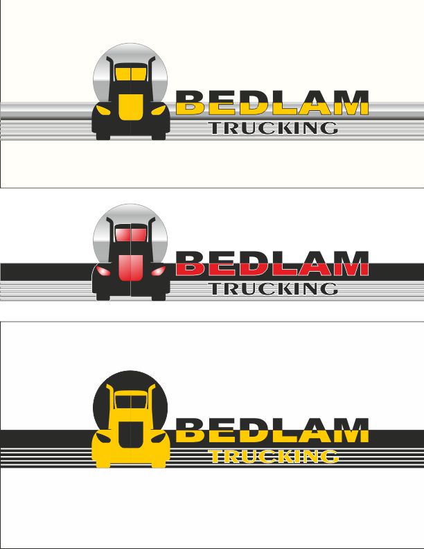 Logo Design by jos-organic for Bedlam Trucking | Design #3977811