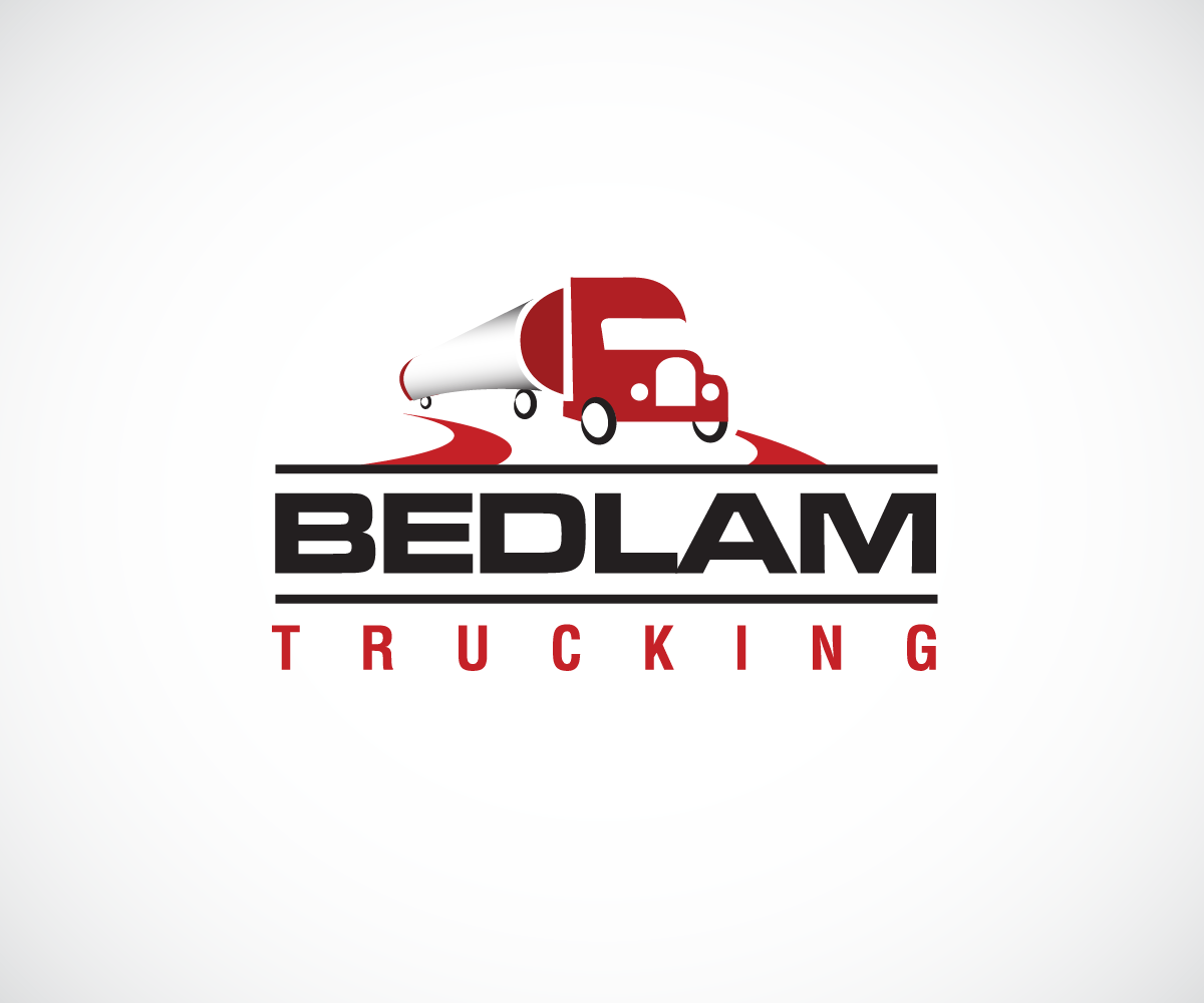 Logo Design by wolf for Bedlam Trucking | Design #3960476