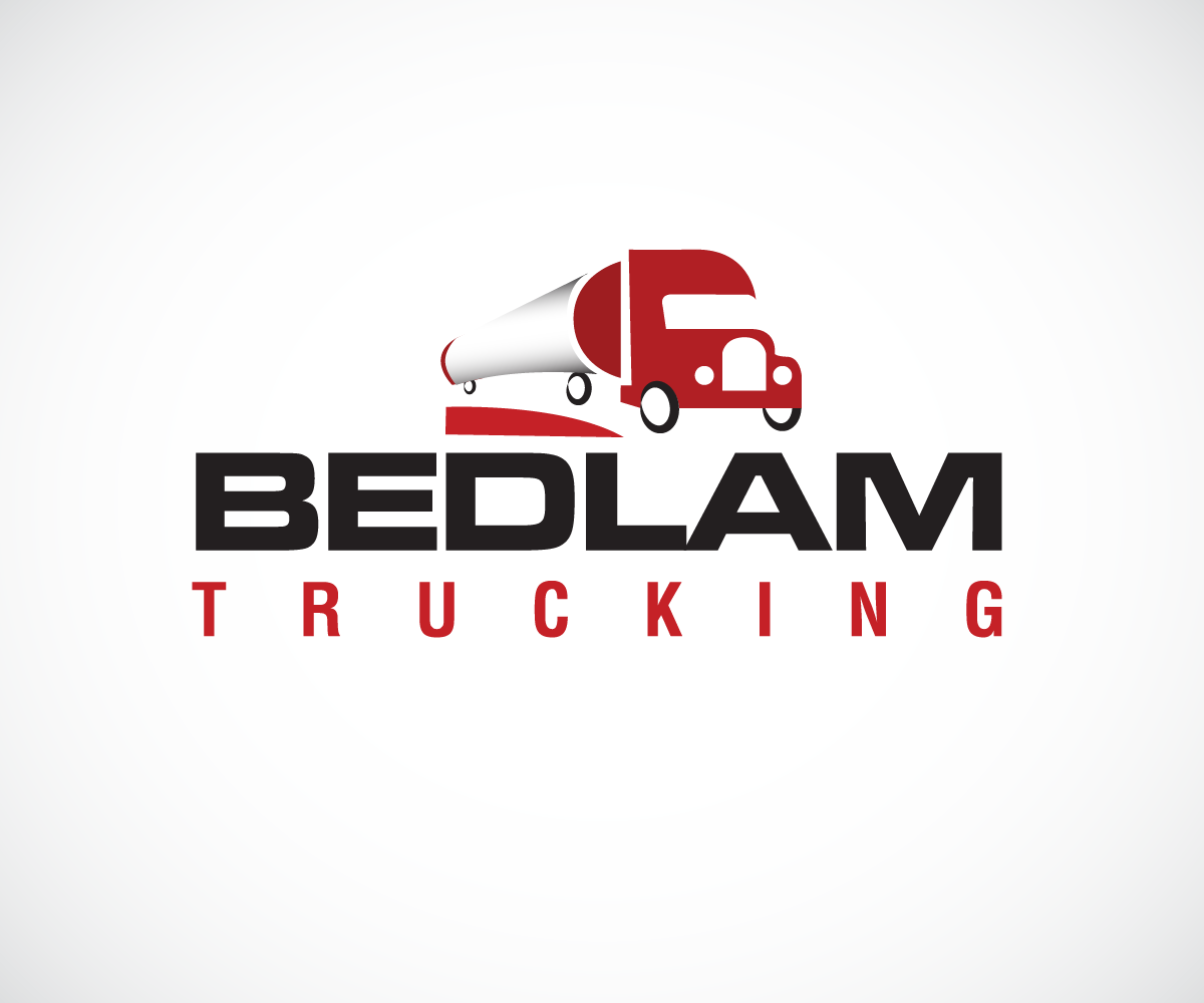 Logo Design by wolf for Bedlam Trucking | Design #3960482
