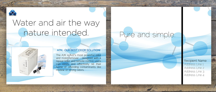 Postcard Design by isabel paoli for A2Z Ozone Inc. | Design #3930078