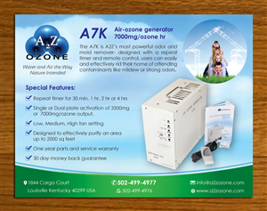 Postcard Design by Sbss for A2Z Ozone Inc. | Design: #3986789