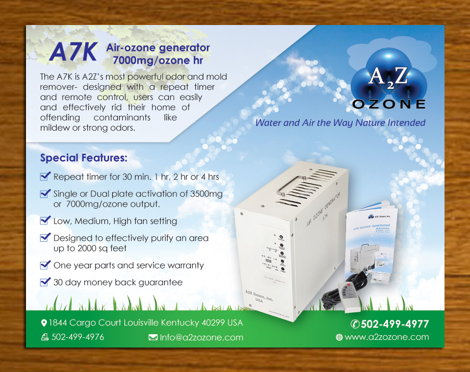 Postcard Design by Sbss for A2Z Ozone Inc. | Design #3986791