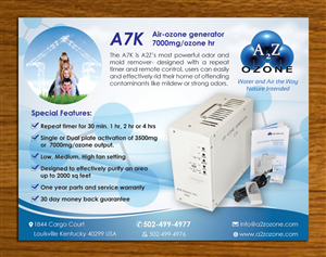 Postcard Design by Sbss for A2Z Ozone Inc. | Design: #3986792