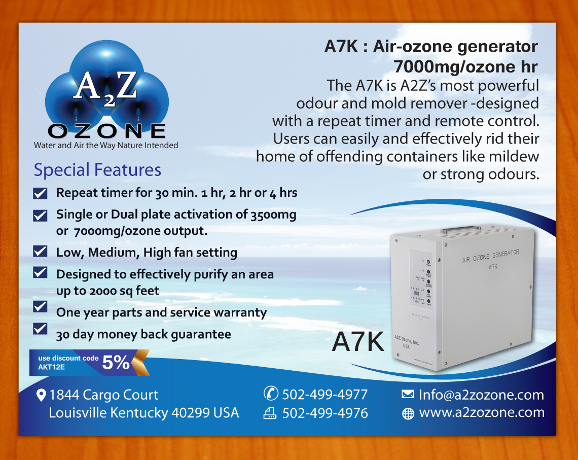 Postcard Design by Sbss for A2Z Ozone Inc. | Design #3987731