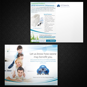 Postcard Design by Mon01 for A2Z Ozone Inc. | Design: #3960832