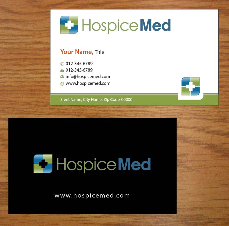 Business Card Design by Joy16589 for HospiceMed | Design #3942383