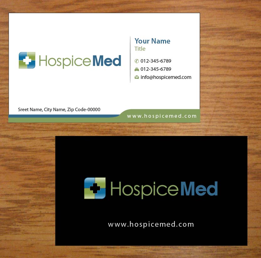 Business Card Design by Joy16589 for HospiceMed | Design #3942488