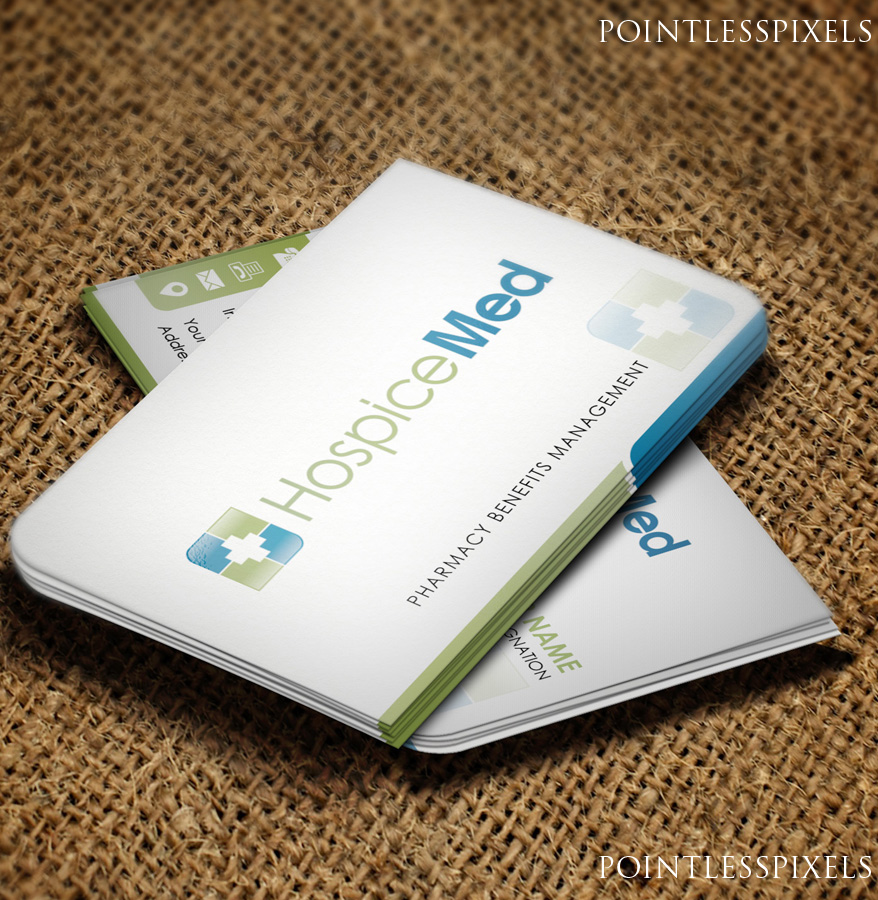 Business Card Design by Pointless Pixels India for HospiceMed | Design #3939590