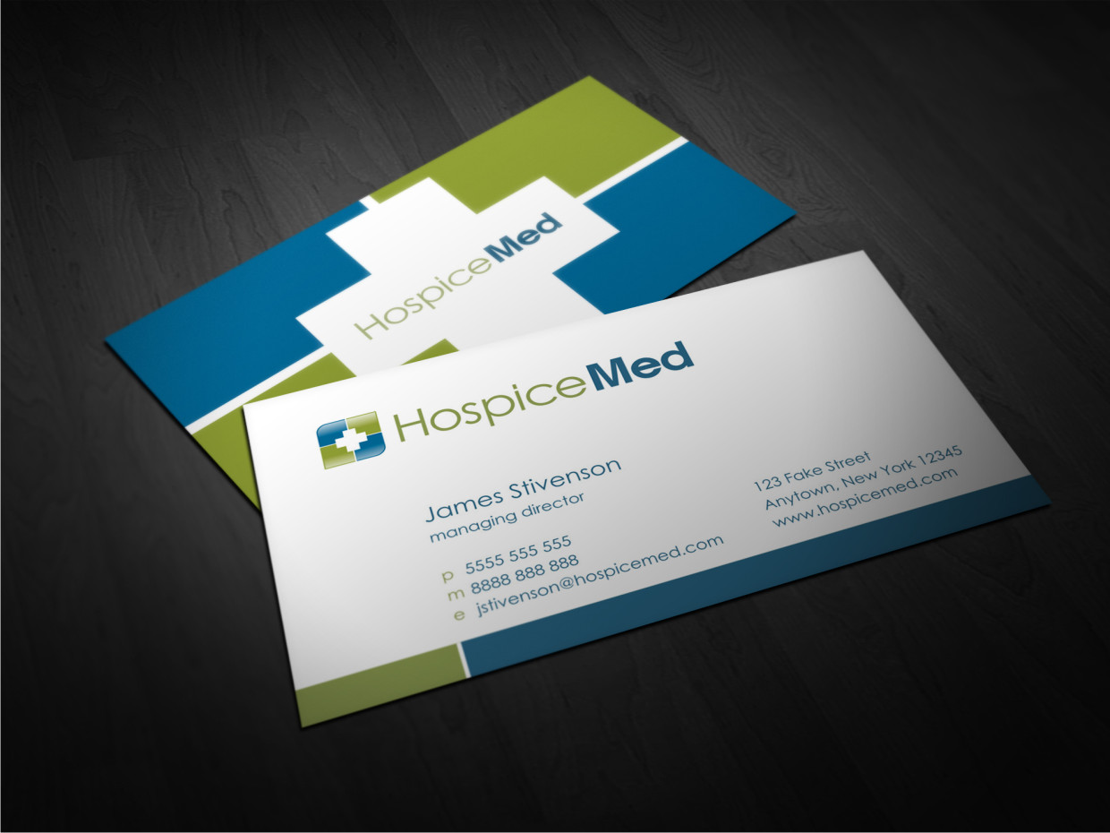 Business Card Design by Atvento Graphics for HospiceMed | Design #3922617