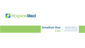 Design de Carte de Visite par caesars pour HospiceMed | Design #3937630