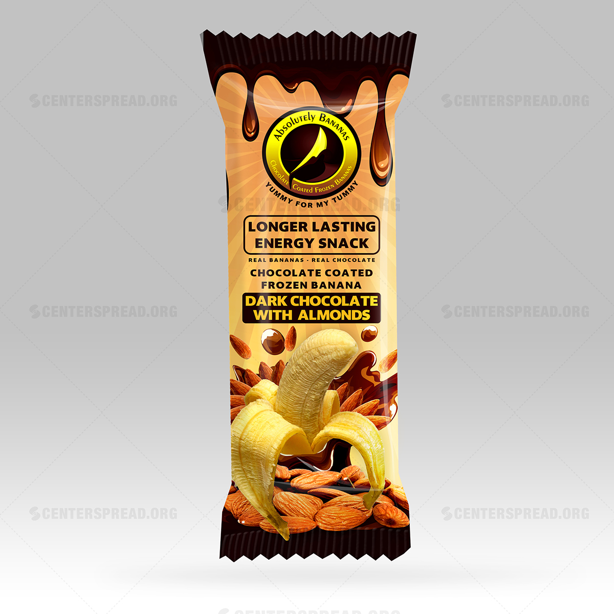 Diseño de Empaque por CENTERSPREAD para Absolutely Bananas  | Diseño #4032655
