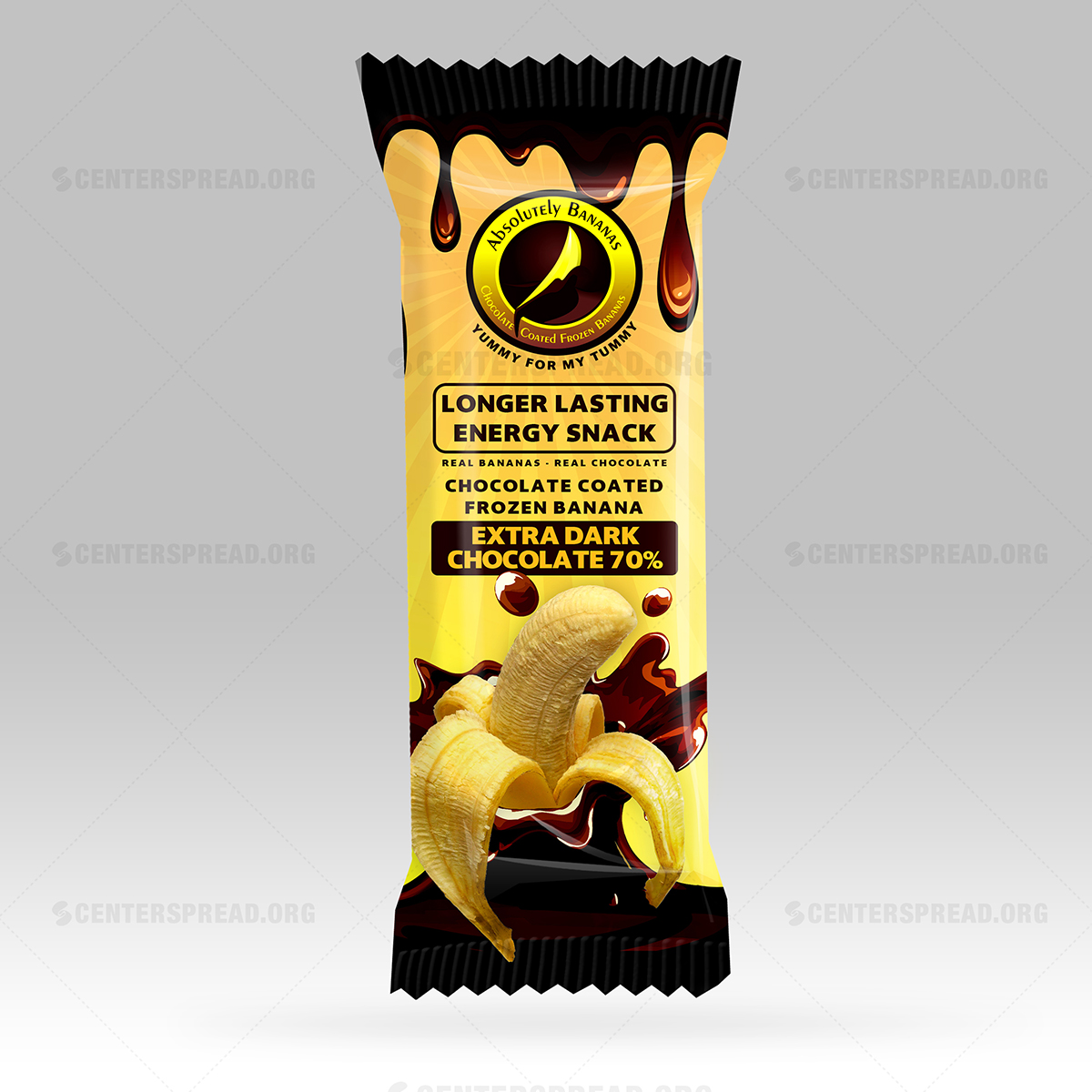 Diseño de Empaque por CENTERSPREAD para Absolutely Bananas  | Diseño #4038201