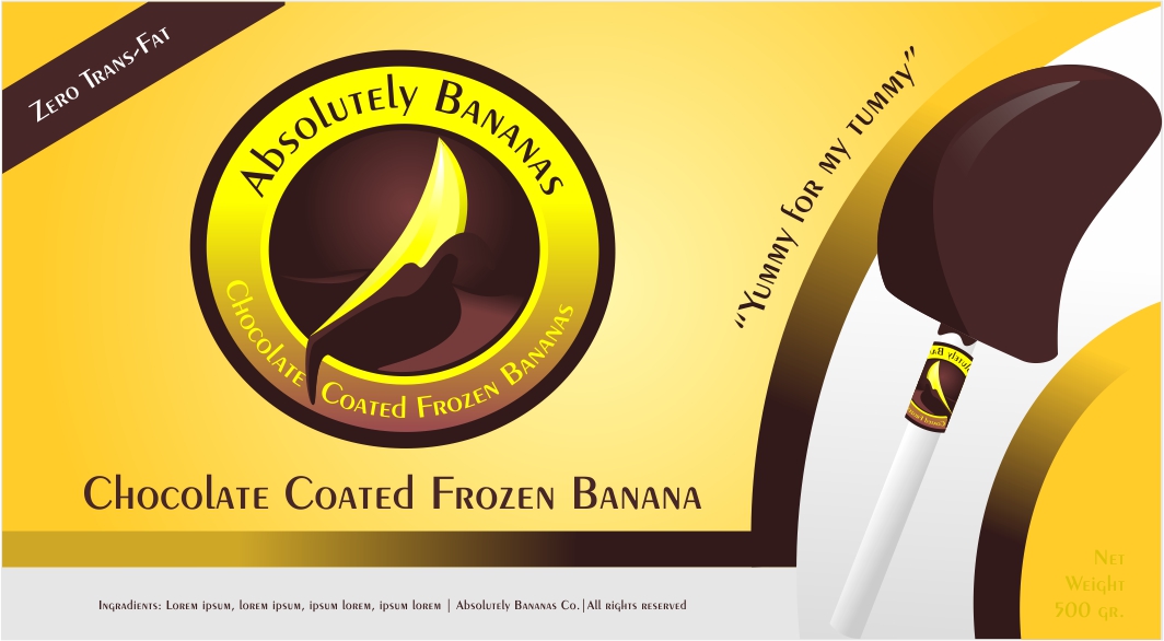 Verpackungs-Design von Neuron für Absolutely Bananas  | Design #3935379