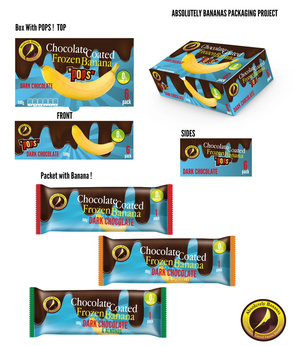 Packaging Design by RedOne22 for Absolutely Bananas  | Design #3934028