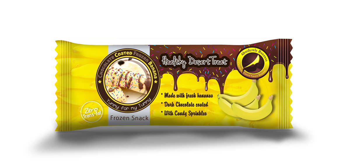 Diseño de Empaque por jjsleigh graphics para Absolutely Bananas  | Diseño #3938255