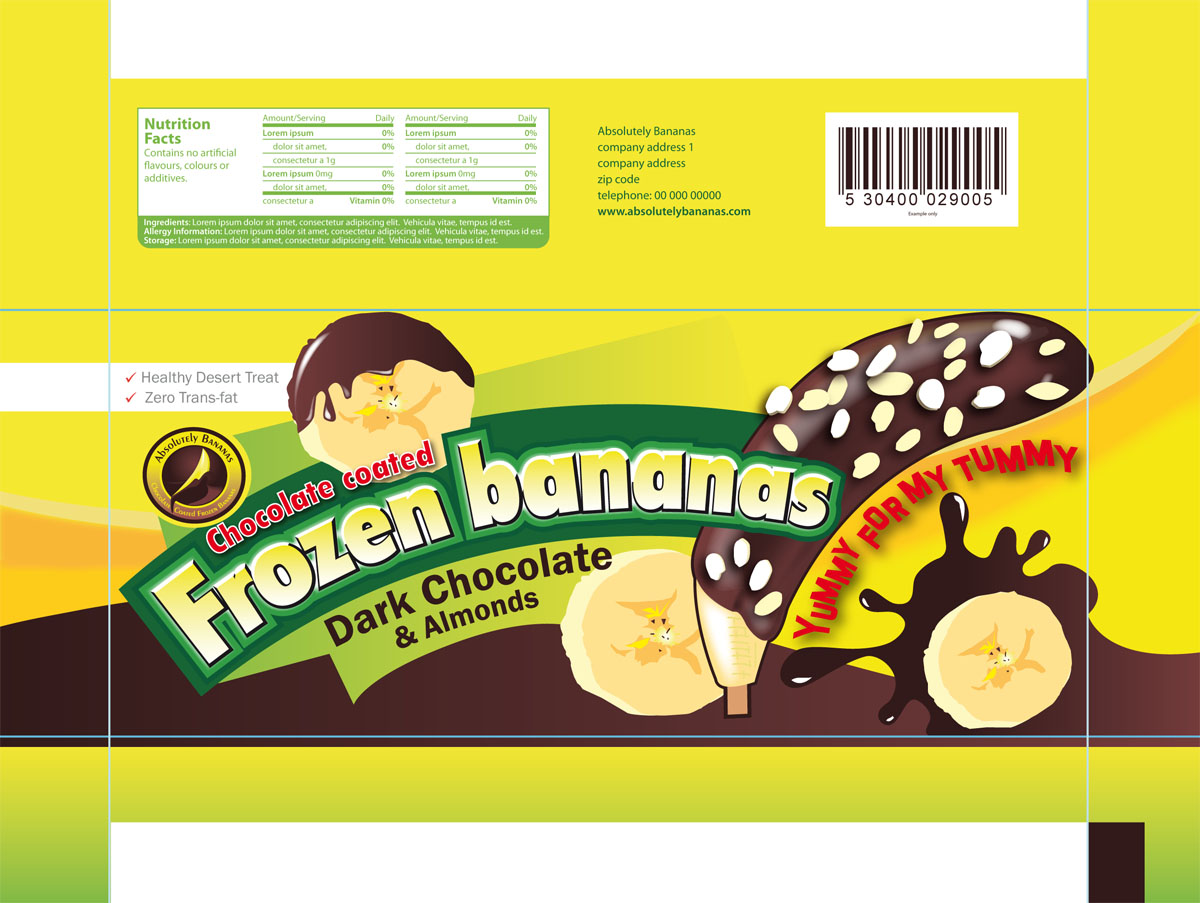 Verpackungs-Design von Designer Mate für Absolutely Bananas  | Design #3962660