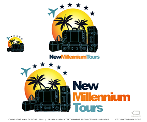 Logo Design by KD Designz for New Millennium Tours | Design: #3937056
