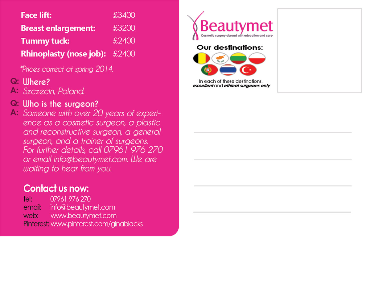 Postcard Design by alessandroevge for Belleza Ltd Online Beauty Shop | Design #3932319