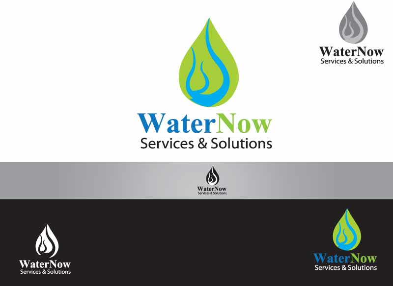 Logo Design by rootee for WaterNow Services and Solutions | Design #1085986