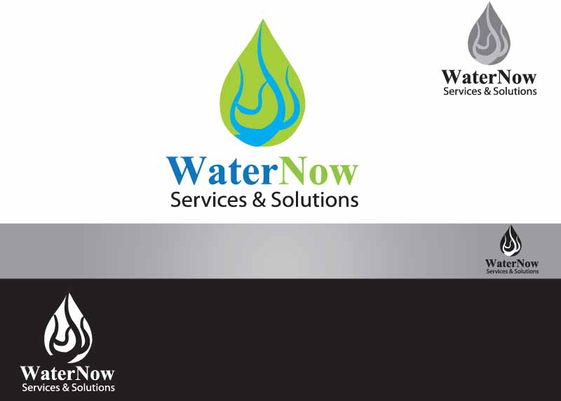 Logo Design by rootee for WaterNow Services and Solutions | Design #1085990
