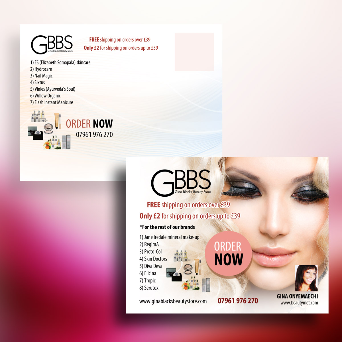 Diseño de Postal por uk para Belleza Ltd Online Beauty Shop | Diseño #3934713