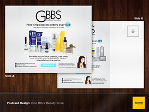 Design de Carte Postale par Syahrol pour Belleza Ltd Online Beauty Shop | Design : #3929027