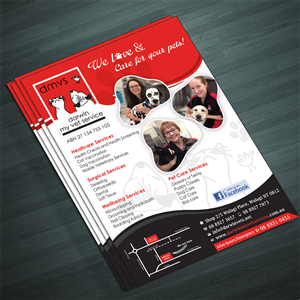 Flyer-Design von Ramchander für Darwin My Vet Service | Design: #3968236