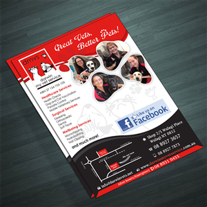 Flyer-Design von Ramchander für Darwin My Vet Service | Design: #3999308