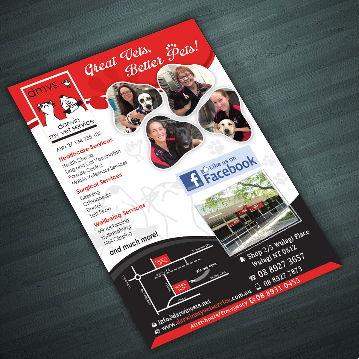 Flyer Design by Ramchander for Darwin My Vet Service | Design #4007145